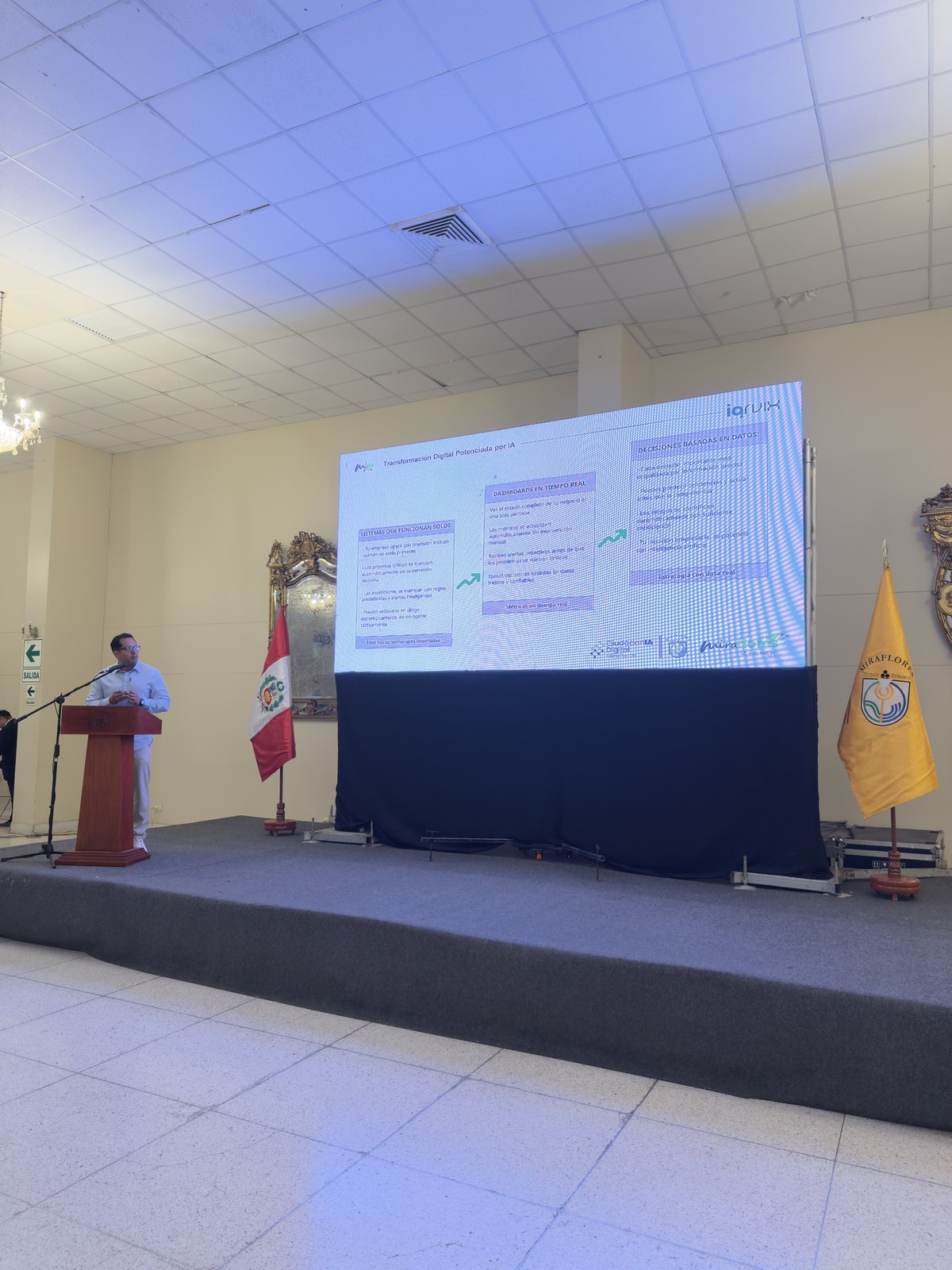José Andonaire, CTO de Iarvix, al cierre de su participación en Ciudadanía Digital de Miraflores